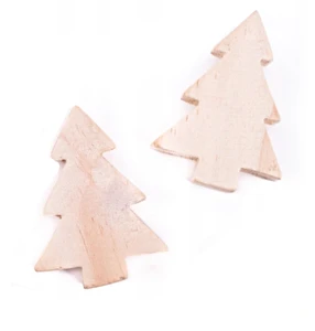 Drewniane Choinki 4x5,4x1,5 cm 2szt