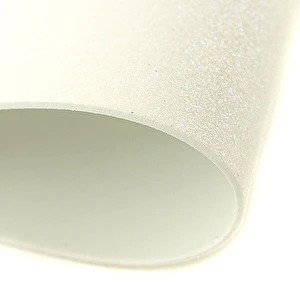 Arkusze piankowe białe brokatowe A4 / 5 sztuk