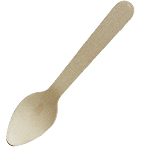 Łyżeczka jednorazowa drewniana ECO sztućce 10 sztuk 11 cm