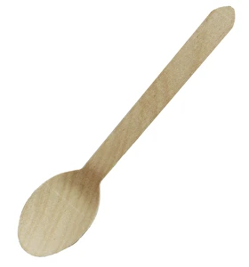 Łyżka jednorazowa drewniana sztućce ECO 10 sztuk 16cm