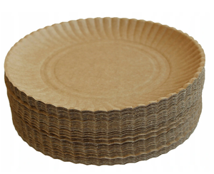 Talerzyki papierowe ECO brązowe 15 cm 50 sztuk