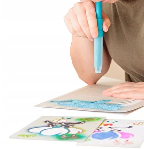 Flamastry dmuchane Magic 4+2 AirPens + szablony