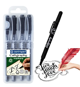 Markery flamastry do kaligrafii Centropen 4 sztuki