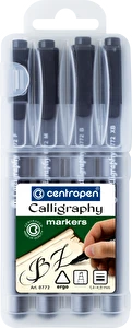 Markery flamastry do kaligrafii Centropen 4 sztuki