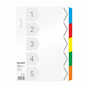 Przekładki laminowane A4 1-5 TRY-02-02