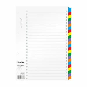 Przekładki laminowane A4 1-24 TRY-02-09