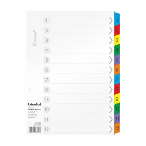 Przekładki laminowane numerowane 1-12 TRY-04-03