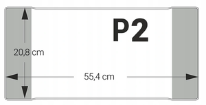 Okładka na książkę P2 20,8 cm x 55,4 cm Standard