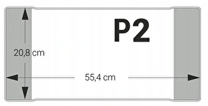 Okładka na książkę P2 20,8 cm x 55,4 cm Plastyka