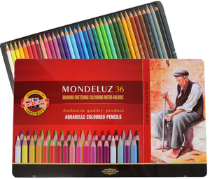 Kredki Koh-I-Noor Mondeluz 36 kol metalowe opakowanie