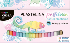 Plastelina szkolna Kidea pastelowa 24 kolory