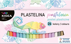 Plastelina szkolna Kidea pastelowa 24 kolory