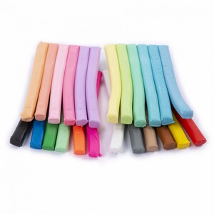 Plastelina szkolna Kidea pastelowa 24 kolory