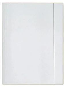 Teczka z gumką A4 biała 300g BB