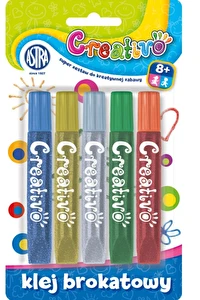 Klej brokatowy 5 kolorów Astra Creativo