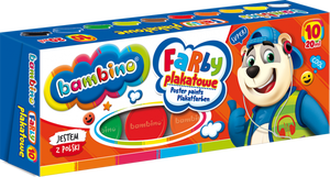 Farby plakatowe BAMBINO 10 kol 20 ml