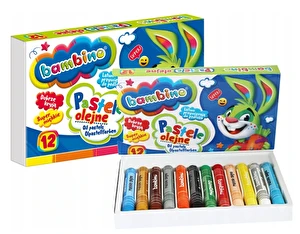 Pastele olejne 12 kolorów Bambino