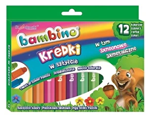 Kredki żelowe wykręcane 12 kol Bambino