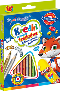 Kredki Bambino ołówkowe 18 kol trójkątne