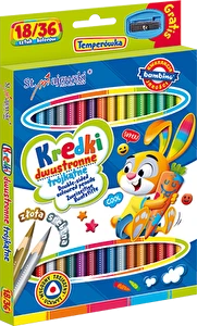 Kredki Bambino dwustronne 18/36kol trójkątne
