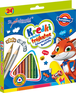 Kredki Bambino ołówkowe 24 kol trójkątne