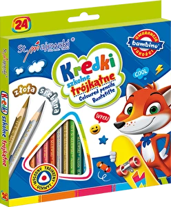 Kredki Bambino ołówkowe 24 kol trójkątne