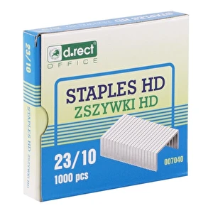 Zszywki D.RECT 23/10 a'1000 do 70 kartek