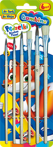 Pędzel do farb i kleju BAMBINO a'6szt