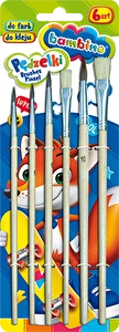 Pędzel do farb i kleju BAMBINO a'6szt
