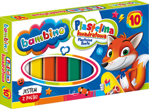 Plastelina Bambino kwadratowa 10 kolorów