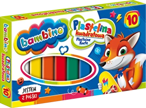 Plastelina Bambino kwadratowa 10 kolorów