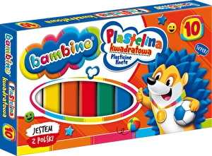 Plastelina Bambino kwadratowa 10 kolorów