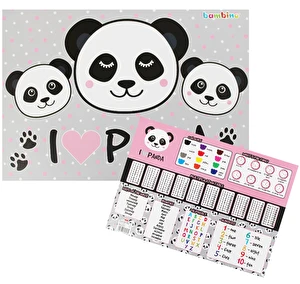 Podkład laminowany edukacyjny Panda 42 x 29,5 cm