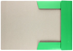 Teczka z gumką lakierowana A4 300g Zielona