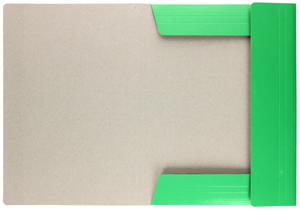Teczka z gumką lakierowana A4 300g Zielona 25 sztuk