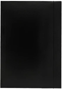 Teczka z gumką lakierowana A4 300g Czarna