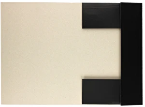 Teczka z gumką lakierowana A4 300g Czarna