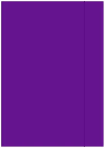 Teczka z gumką lakierowana A4 300g Fioletowa