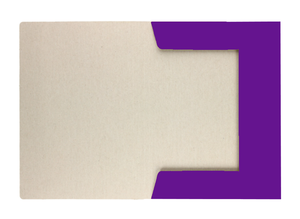 Teczka z gumką lakierowana A4 300g Fioletowa 25 sztuk