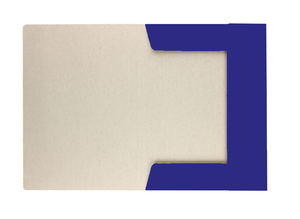 Teczka z gumką lakierowana A4 300g Granatowa