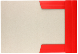 Teczka z gumką lakierowana A4 300g Czerwona 25 sztuk