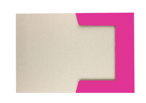 Teczka z gumką lakierowana A4 300g Różowa