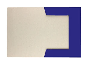 Teczka z gumką lakierowana A4 300g Granatowa 25 sztuk