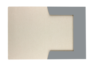 Teczka z gumką lakierowana A4 300g Szara