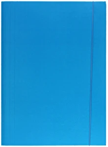 Teczka z gumką lakierowana A4 300g Niebieska
