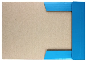 Teczka z gumką lakierowana A4 300g Niebieska 25 sztuk