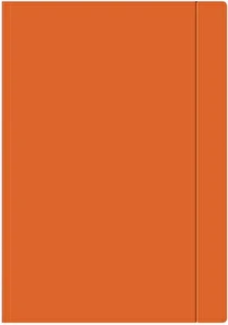 Teczka z gumką lakierowana A4 300g Pomarańczowa 25 sztuk