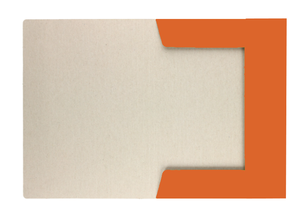 Teczka z gumką lakierowana A4 300g Pomarańczowa 25 sztuk