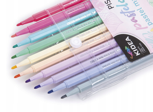 Cienkopisy pastelowe 10 kolorów Kidea