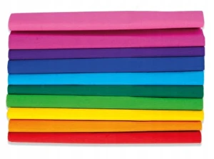 Bibuła HAPPY 50x200 10 MIX kol marszczona krepina Mix tęczowy